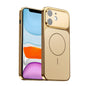 Corning Glass Plating Large Window MagSafe Phone Case, For iPhone 11