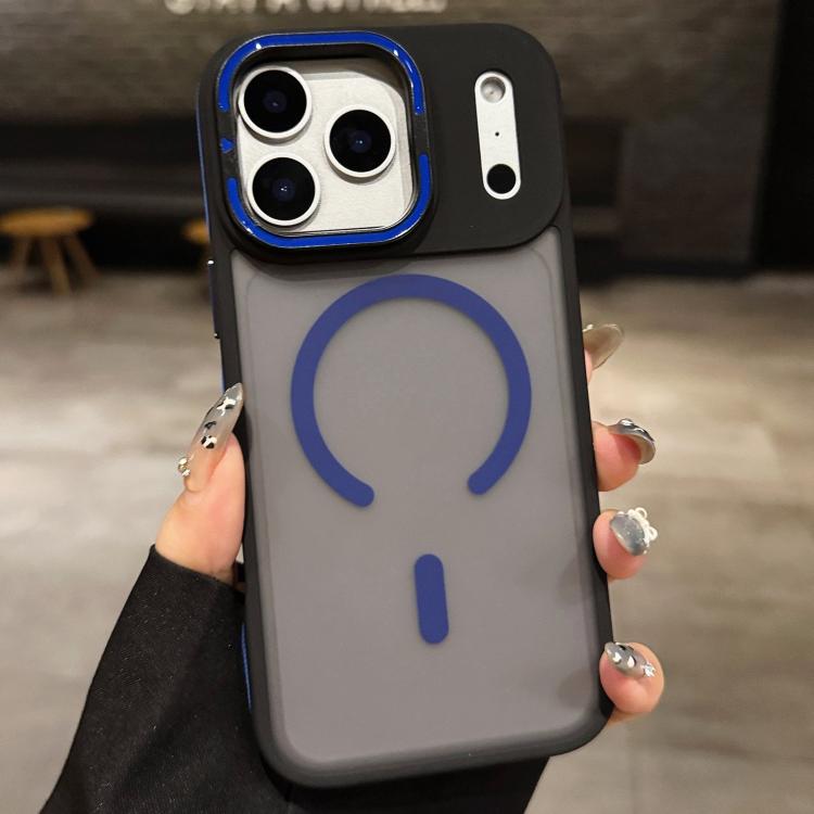 Skin Feel Frosted Metal Lens Holder MagSafe Magnetic Phone Case, For iPhone 17 Pro Max, For iPhone 17 Pro, For iPhone 17