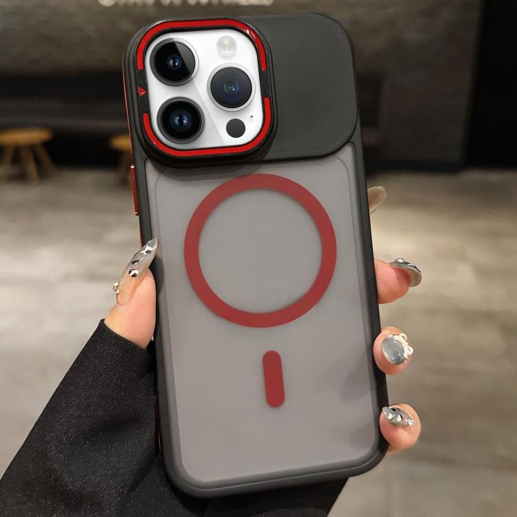 Skin Feel Frosted Metal Lens Holder MagSafe Magnetic Phone Case, For iPhone 12 Pro Max, For iPhone 12 Pro, For iPhone 11