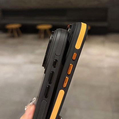 Skin Feel Frosted Metal Lens Holder MagSafe Magnetic Phone Case, For iPhone 17 Pro Max, For iPhone 17 Pro, For iPhone 17