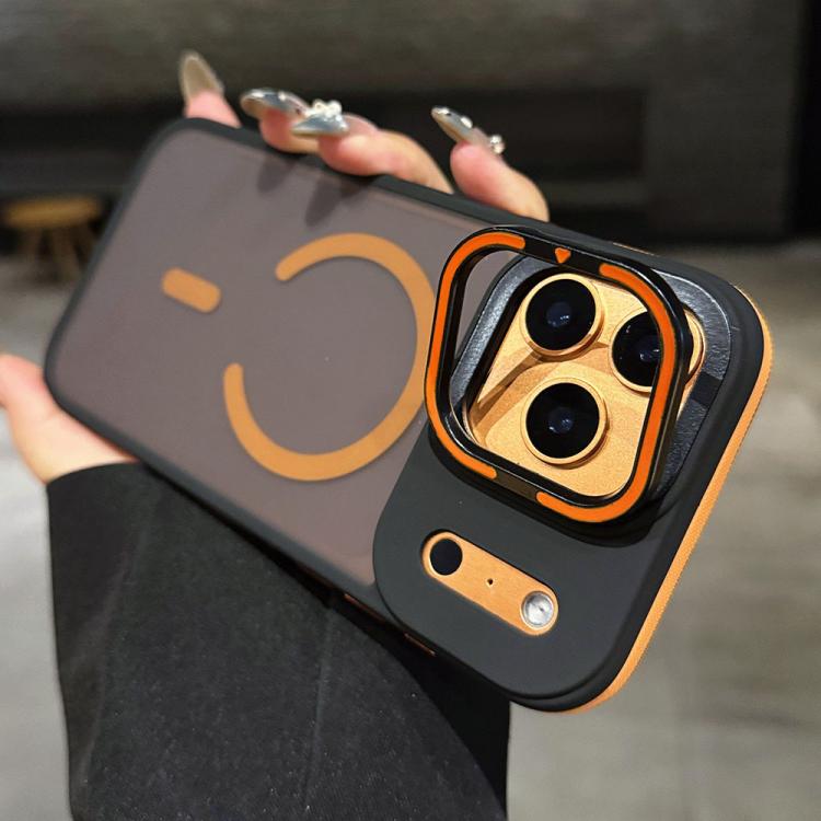 Skin Feel Frosted Metal Lens Holder MagSafe Magnetic Phone Case, For iPhone 12 Pro Max, For iPhone 12 Pro, For iPhone 11