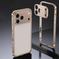 Armor Dual-side Anti-slip Metal Frame Case with Lens Cover, For iPhone 17 Pro Max, For iPhone 17 Pro, For iPhone 17, For iPhone 16 Pro Max