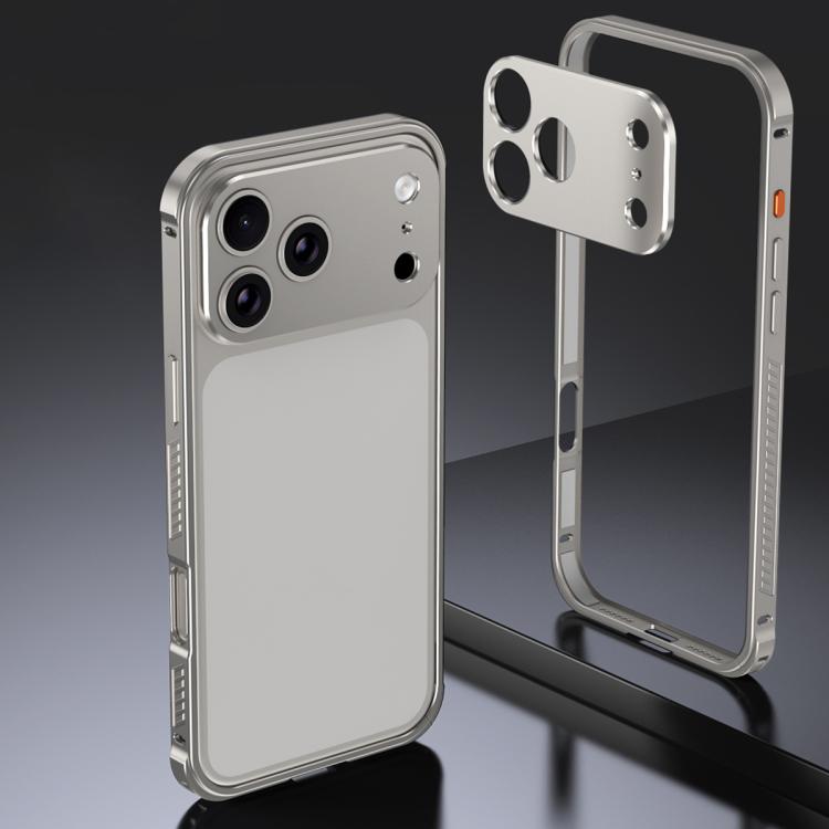 Armor Dual-side Anti-slip Metal Frame Case with Lens Cover, For iPhone 17 Pro Max, For iPhone 17 Pro, For iPhone 17, For iPhone 16 Pro Max