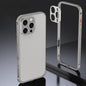Armor Dual-side Anti-slip Metal Frame Case with Lens Cover, For iPhone 16 Pro, For iPhone 16