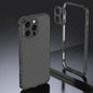 Armor Dual-side Anti-slip Metal Frame Case with Lens Cover, For iPhone 16 Pro, For iPhone 16