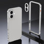 Armor Dual-side Anti-slip Metal Frame Case with Lens Cover, For iPhone 16 Pro, For iPhone 16