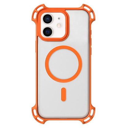 Drone-Style Four-Corner Shockproof Acrylic MagSafe Phone Case, For iPhone 12 Pro Max, For iPhone 12 Pro, For iPhone 11