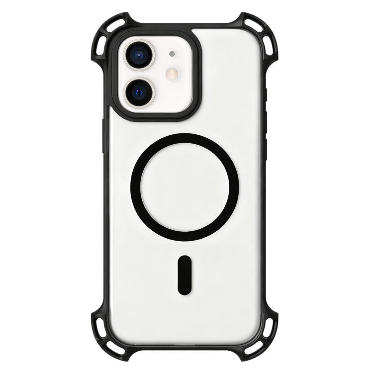 Drone-Style Four-Corner Shockproof Acrylic MagSafe Phone Case, For iPhone 12 Pro Max, For iPhone 12 Pro, For iPhone 11