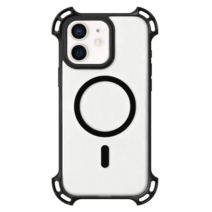 Drone-Style Four-Corner Shockproof Acrylic MagSafe Phone Case, For iPhone 12 Pro Max, For iPhone 12 Pro, For iPhone 11