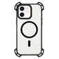 Drone-Style Four-Corner Shockproof Acrylic MagSafe Phone Case, For iPhone 12 Pro Max, For iPhone 12 Pro, For iPhone 11