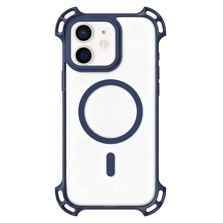 Drone-Style Four-Corner Shockproof Acrylic MagSafe Phone Case, For iPhone 12 Pro Max, For iPhone 12 Pro, For iPhone 11
