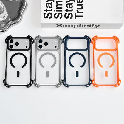 Drone-Style Four-Corner Shockproof Acrylic MagSafe Phone Case, For iPhone 12 Pro Max, For iPhone 12 Pro, For iPhone 11