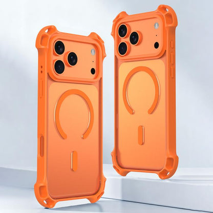 Drone-Style Four-Corner Shockproof Acrylic MagSafe Phone Case, For iPhone 12 Pro Max, For iPhone 12 Pro, For iPhone 11