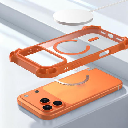Drone-Style Four-Corner Shockproof Acrylic MagSafe Phone Case, For iPhone 12 Pro Max, For iPhone 12 Pro, For iPhone 11