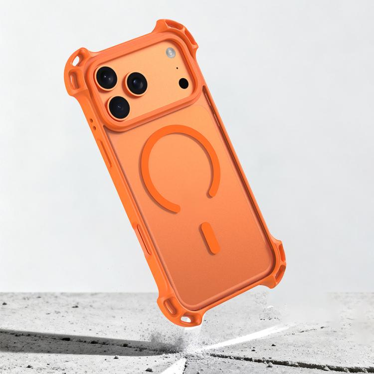 Drone-Style Four-Corner Shockproof Acrylic MagSafe Phone Case, For iPhone 12 Pro Max, For iPhone 12 Pro, For iPhone 11