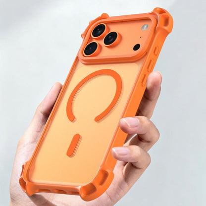 Drone-Style Four-Corner Shockproof Acrylic MagSafe Phone Case, For iPhone 12 Pro Max, For iPhone 12 Pro, For iPhone 11