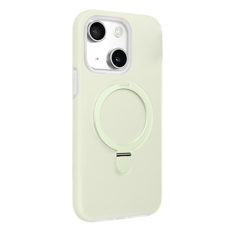 Jelly Liquid Silicone MagSafe Holder Phone Case, For iPhone 15 Pro, For iPhone 15