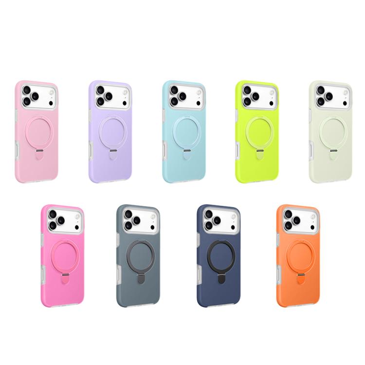 Jelly Liquid Silicone MagSafe Holder Phone Case, For iPhone 17 Pro Max, For iPhone 17 Pro