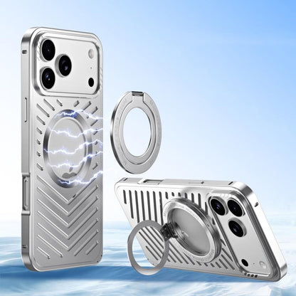 Cooling MagSafe Magnetic Holder Metal Phone Case, For iPhone 17 Pro Max, For iPhone 17 Pro, For iPhone 17