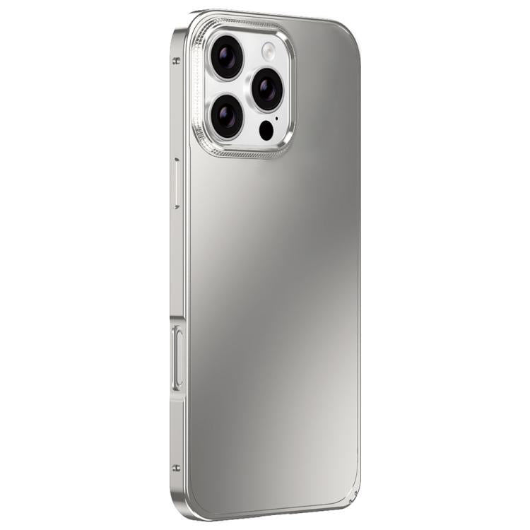Metal Frame Micro-frosted Back Panel Phone Case, For iPhone 17 Pro Max, For iPhone 17 Pro, For iPhone 17, For iPhone Air, For iPhone 16 Pro Max, For iPhone 16 Pro, For iPhone 15 Pro Max, For iPhone 15 Pro