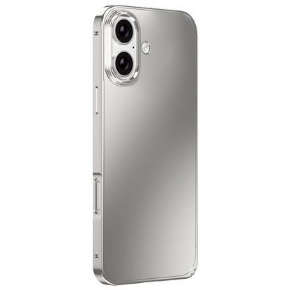 Metal Frame Micro-frosted Back Panel Phone Case, For iPhone 17 Pro Max, For iPhone 17 Pro, For iPhone 17, For iPhone Air, For iPhone 16 Pro Max, For iPhone 16 Pro, For iPhone 15 Pro Max, For iPhone 15 Pro