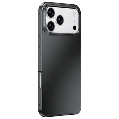 Metal Frame Micro-frosted Back Panel Phone Case, For iPhone 17 Pro Max, For iPhone 17 Pro, For iPhone 17, For iPhone Air, For iPhone 16 Pro Max, For iPhone 16 Pro, For iPhone 15 Pro Max, For iPhone 15 Pro