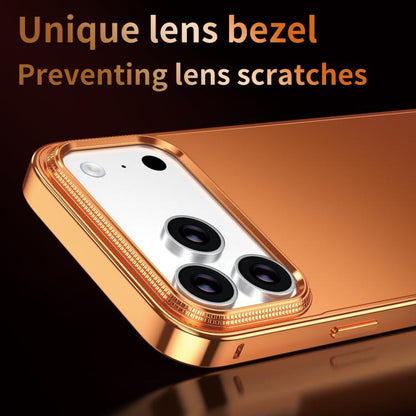 Metal Frame Micro-frosted Back Panel Phone Case, For iPhone 14 Pro, For iPhone 14 Pro Max