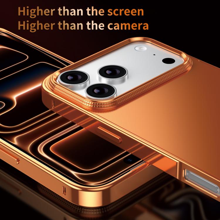 Metal Frame Micro-frosted Back Panel Phone Case, For iPhone 17 Pro Max, For iPhone 17 Pro, For iPhone 17, For iPhone Air, For iPhone 16 Pro Max, For iPhone 16 Pro, For iPhone 15 Pro Max, For iPhone 15 Pro