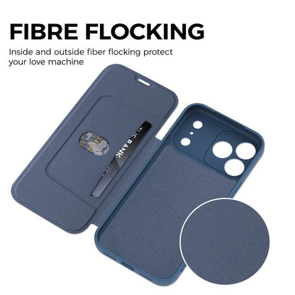 Imitate Liquid Skin Feel Leather Phone Case with Card Slots, For iPhone 17 Pro Max, For iPhone 17 Pro