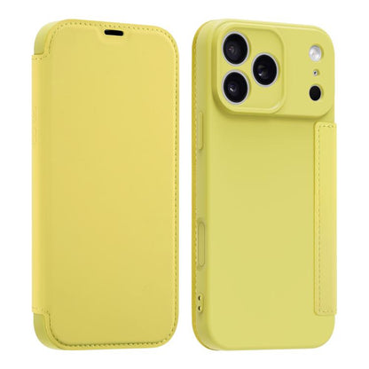 Imitate Liquid Skin Feel Leather Phone Case with Card Slots, For iPhone 17 Pro Max, For iPhone 17 Pro