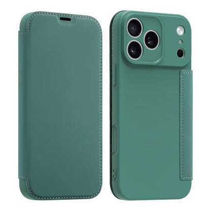 Imitate Liquid Skin Feel Leather Phone Case with Card Slots, For iPhone 17 Pro Max, For iPhone 17 Pro