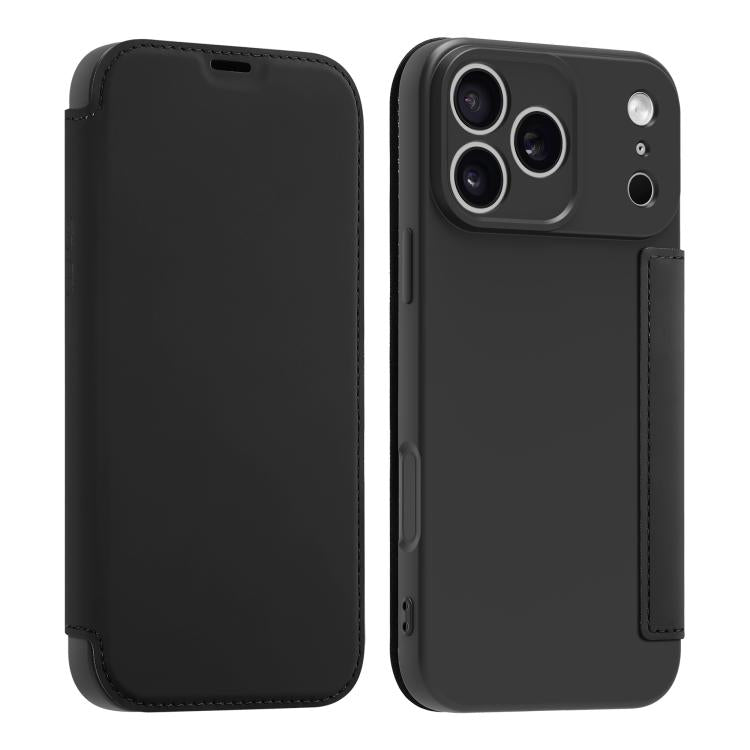 Imitate Liquid Skin Feel Leather Phone Case with Card Slots, For iPhone 17 Pro Max, For iPhone 17 Pro