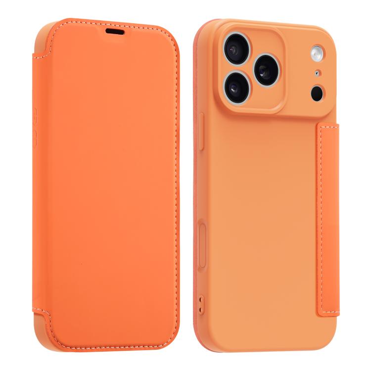 Imitate Liquid Skin Feel Leather Phone Case with Card Slots, For iPhone 17 Pro Max, For iPhone 17 Pro