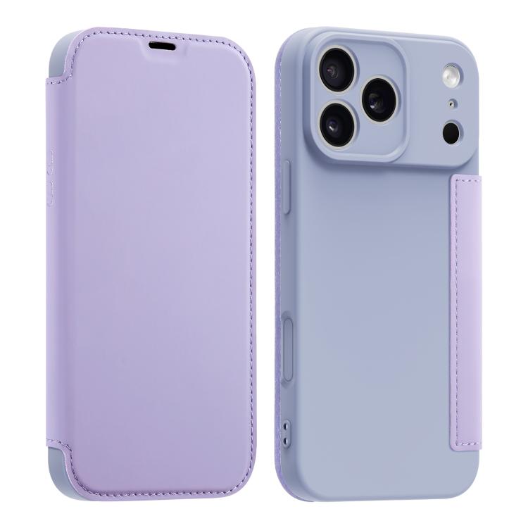 Imitate Liquid Skin Feel Leather Phone Case with Card Slots, For iPhone 17 Pro Max, For iPhone 17 Pro