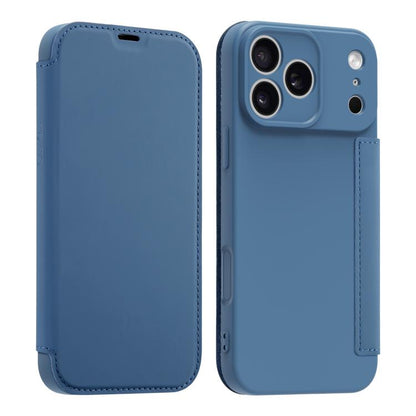 Imitate Liquid Skin Feel Leather Phone Case with Card Slots, For iPhone 17 Pro Max, For iPhone 17 Pro