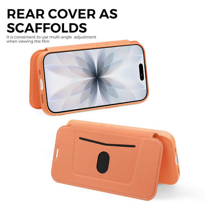 Imitate Liquid Skin Feel Leather Phone Case with Card Slots, For iPhone 17, For iPhone Air