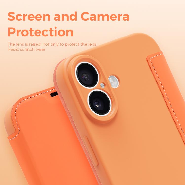 Imitate Liquid Skin Feel Leather Phone Case with Card Slots, For iPhone 17, For iPhone Air