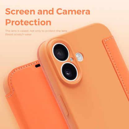 Imitate Liquid Skin Feel Leather Phone Case with Card Slots, For iPhone 17, For iPhone Air