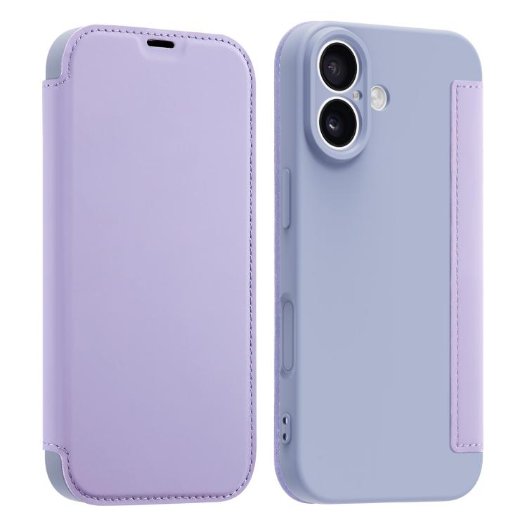 Imitate Liquid Skin Feel Leather Phone Case with Card Slots, For iPhone 17, For iPhone Air