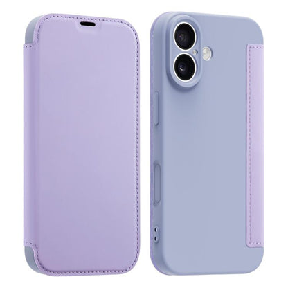 Imitate Liquid Skin Feel Leather Phone Case with Card Slots, For iPhone 17, For iPhone Air