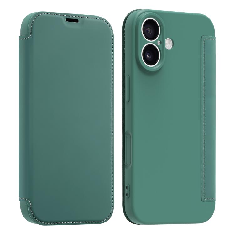 Imitate Liquid Skin Feel Leather Phone Case with Card Slots, For iPhone 17, For iPhone Air