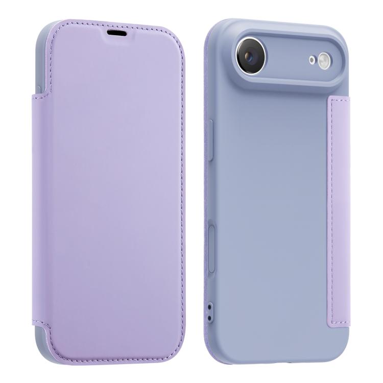 Imitate Liquid Skin Feel Leather Phone Case with Card Slots, For iPhone 17, For iPhone Air