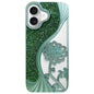 Electroplated TPU Lotus Hollow-carved  Rhinestone Glitter Phone Case, For iPhone 16 Pro, For iPhone 16, For iPhone 15 Pro Max, For iPhone 15 Pro