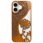 Electroplated TPU Lotus Hollow-carved  Rhinestone Glitter Phone Case, For iPhone 16 Pro, For iPhone 16, For iPhone 15 Pro Max, For iPhone 15 Pro