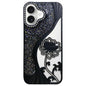 Electroplated TPU Lotus Hollow-carved  Rhinestone Glitter Phone Case, For iPhone 16 Pro, For iPhone 16, For iPhone 15 Pro Max, For iPhone 15 Pro