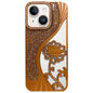 Electroplated TPU Lotus Hollow-carved  Rhinestone Glitter Phone Case, For iPhone 15, For iPhone 14, For iPhone 14 Pro, For iPhone 14 Pro Max