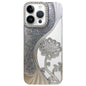 Electroplated TPU Lotus Hollow-carved  Rhinestone Glitter Phone Case, For iPhone 13 Pro Max, For iPhone 13 Pro, For iPhone 13, For iPhone 12