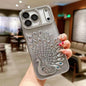 Electroplated TPU Peacock Relief Rhinestone Glitter Phone Case with Lens Film, For iPhone 17 Pro Max, For iPhone 17 Pro, For iPhone 17, For iPhone 16 Pro Max