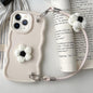 Plush Flower Wavy TPU Phone Case with Lanyard, For iPhone 11, For iPhone 11 Pro, For iPhone X / XS, For iPhone XR