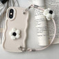 Plush Flower Wavy TPU Phone Case with Lanyard, For iPhone 11, For iPhone 11 Pro, For iPhone X / XS, For iPhone XR
